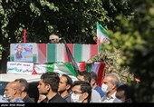 تشییع پیکر شهید مدافع امنیت پوریا احمدی
