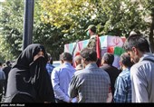 تشییع پیکر شهید مدافع امنیت پوریا احمدی