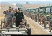 رزمایش اقتدار نیروی زمینی سپاه در منطقه ارس