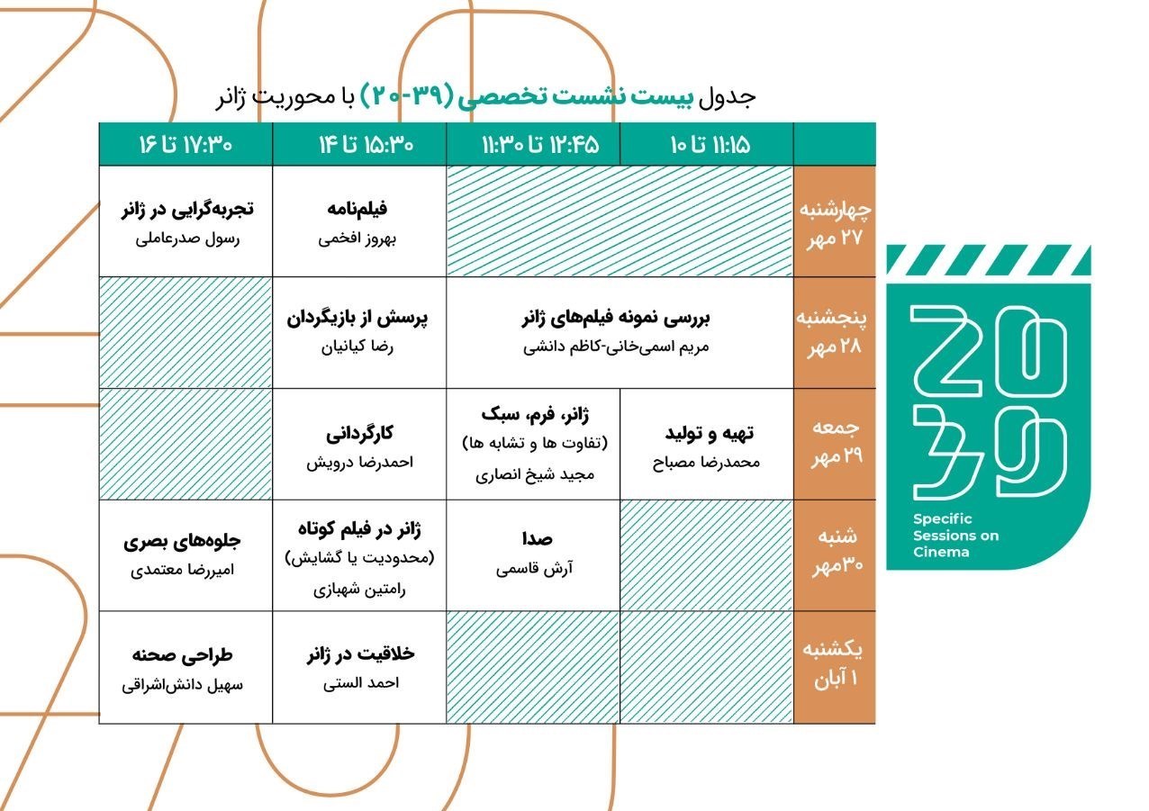جشنواره فیلم فجر , جشنواره بینالمللی فیلم کوتاه تهران , جشنواره بینالمللی فیلم شهر , جشنواره فیلم کودکان و نوجوانان , جشنواره فیلم سلامت ,