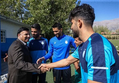 حضور مظلومی در تمرین استقلال + عکس