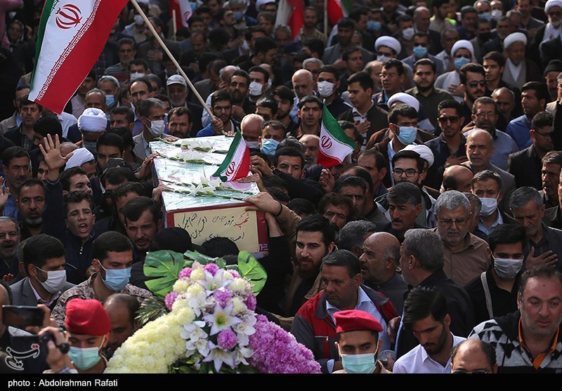 تشییع پیکر شهید احسان مرادی