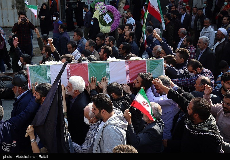 تشییع پیکر شهید احسان مرادی