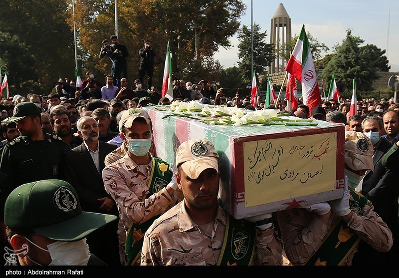 تشییع پیکر شهید احسان مرادی