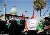 تشییع شهدای حادثه تروریستی حرم مطهر شاهچراغ (ع)