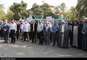 عزاداری دانشجویان تهران در پی حادثه تروریستی حرم شاهچراغ (ع)