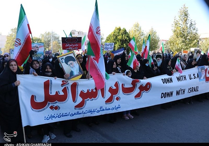 Iranians Express Support for Gaza on National Day against Global Arrogance