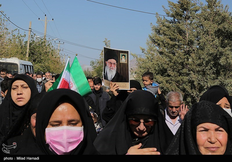 مراسم تشییع شهدای ایذه