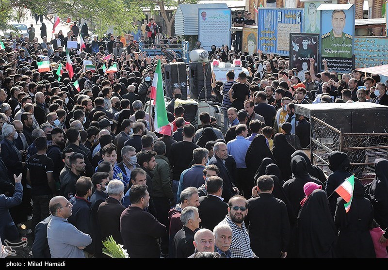 مراسم تشییع شهدای ایذه
