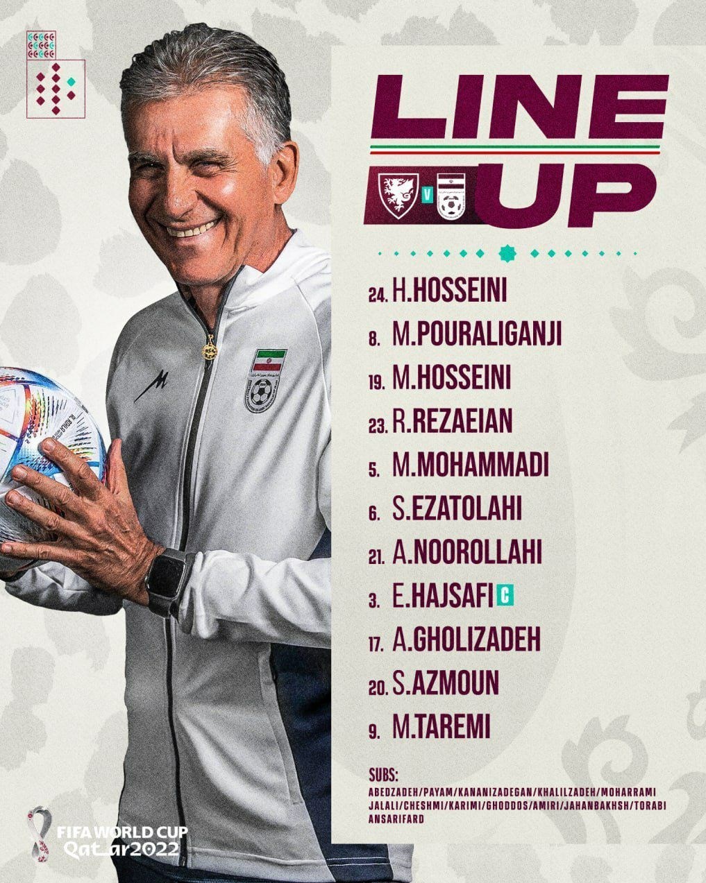 تیم ملی فوتبال ایران , تیم ملی فوتبال ولز , جام جهانی فوتبال , جام جهانی 2022 قطر , جام جهانی 2022 , ایران در جام جهانی 2022 قطر , 