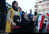 جشن پیروزی تیم ملی درخیابان های تهران 