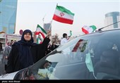 جشن پیروزی تیم ملی درخیابان های تهران