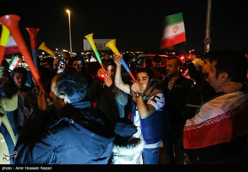 شادی مردم در پی برد ایران مقابل ولز - استانها