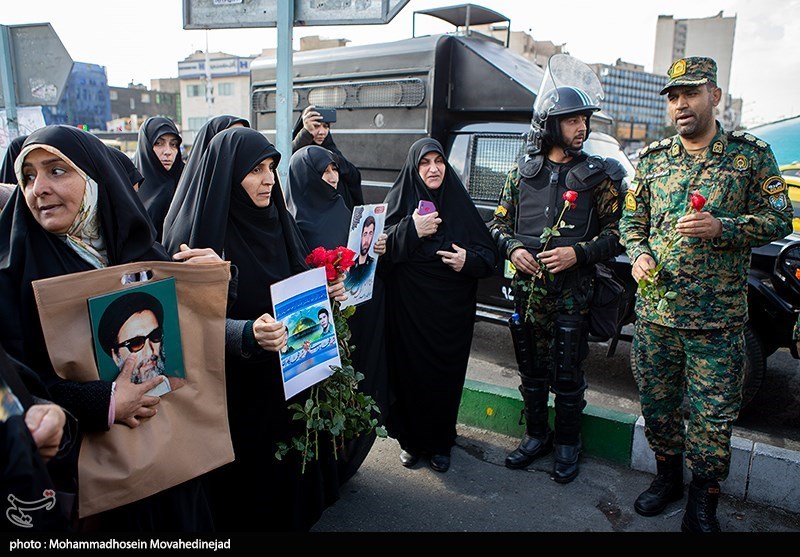 تقدیر خانواده های شهدا از نیروی انتظامی