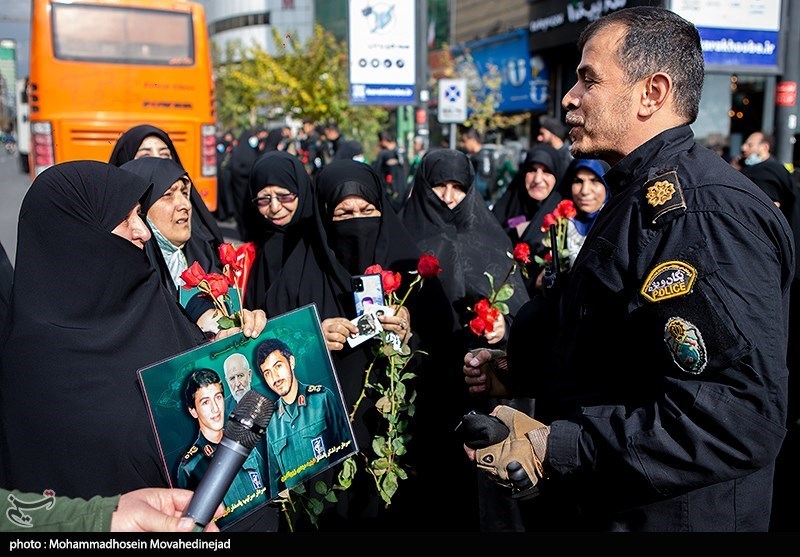 تقدیر خانواده های شهدا از نیروی انتظامی