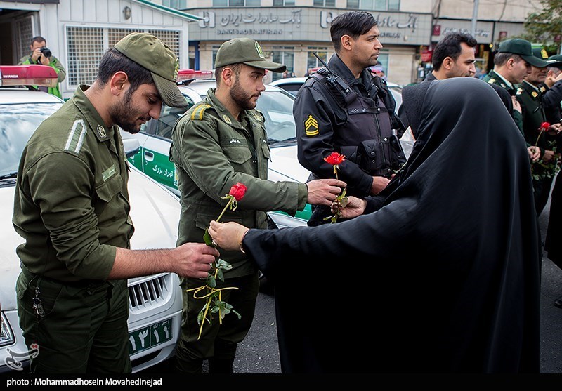 تقدیر خانواده های شهدا از نیروی انتظامی