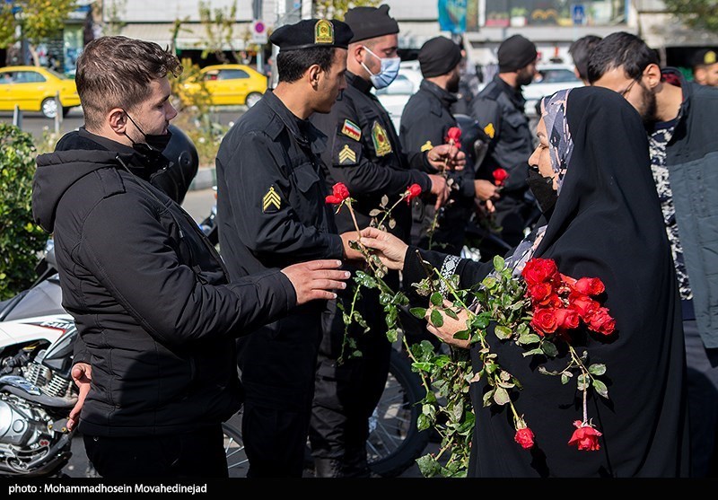 تقدیر خانواده های شهدا از نیروی انتظامی