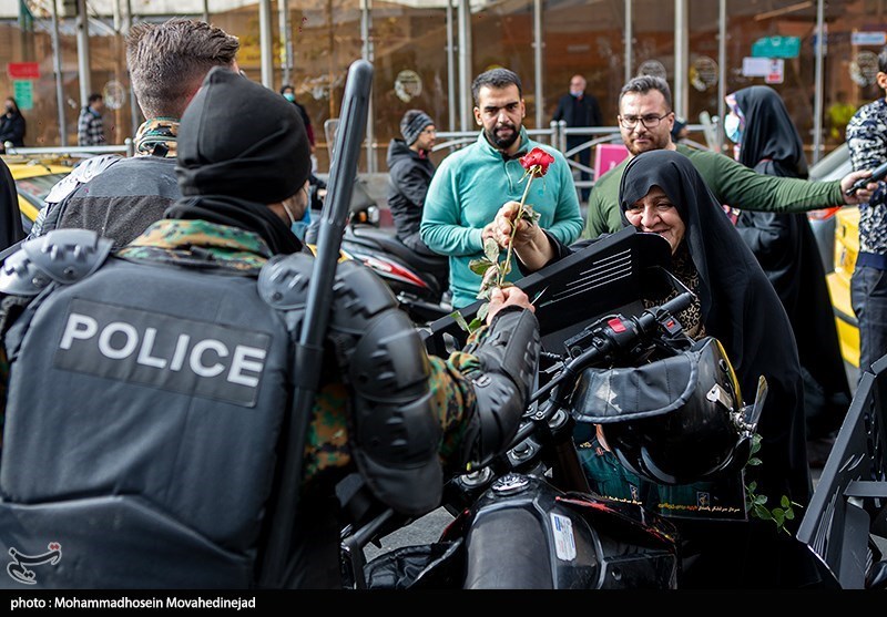تقدیر خانواده های شهدا از نیروی انتظامی