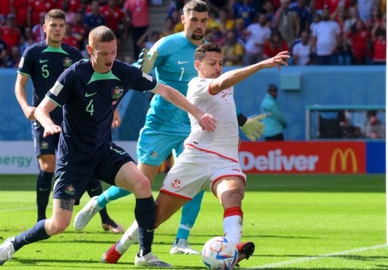 جام جهانی 2022 قطر , جام جهانی قطر , تیم ملی فوتبال  استرالیا , تیم ملی فوتبال تونس , 