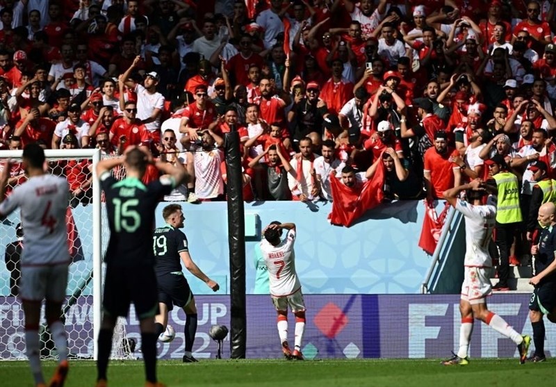 جام جهانی 2022 قطر , جام جهانی قطر , تیم ملی فوتبال  استرالیا , تیم ملی فوتبال تونس , 