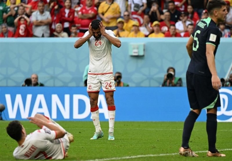 جام جهانی 2022 قطر , جام جهانی قطر , تیم ملی فوتبال  استرالیا , تیم ملی فوتبال تونس , 