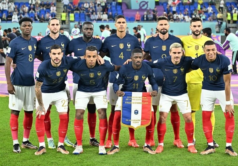 جام جهانی 2022 قطر , جام جهانی قطر , تیم ملی فوتبال فرانسه , تیم ملی فوتبال دانمارک , 