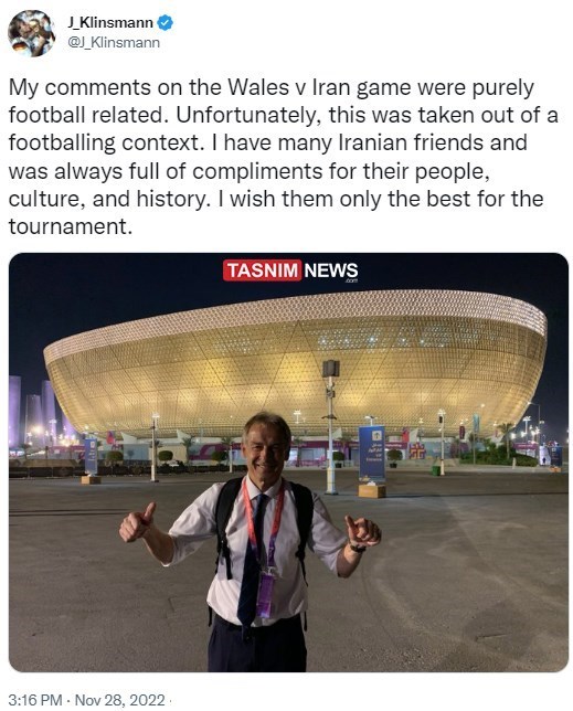 یورگن کلینزمن , جام جهانی 2022 قطر , جام جهانی قطر , 