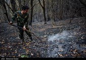 آتش‌سوزی‌های محدود در جنگل‌های شرق گلستان خاموش شد