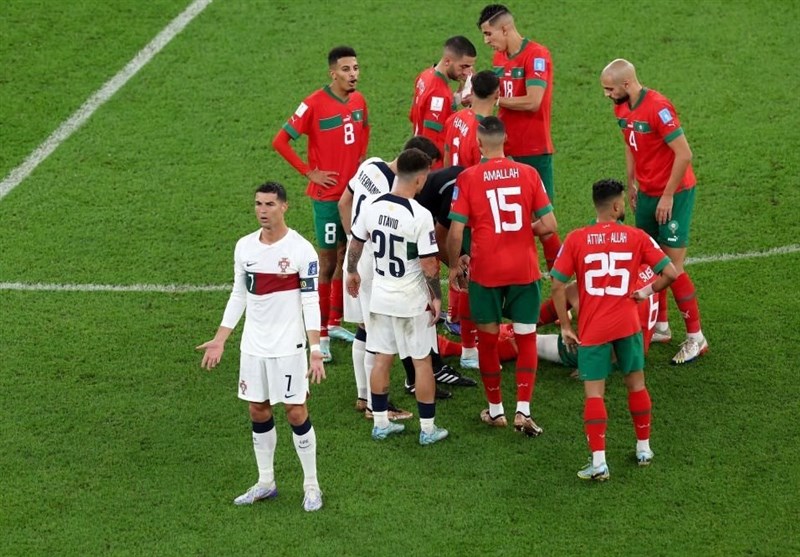 جام جهانی 2022 قطر , جام جهانی قطر , تیم‌ملی فوتبال پرتغال , تیم ملی فوتبال مراکش , 