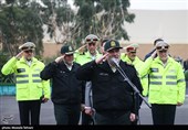 حضور سردار حسین اشتری فرمانده  انتظامی کل کشور در  رزمایش طرح ترافیکی زمستان 1401