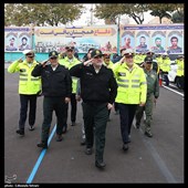 حضور سردار حسین اشتری فرمانده  انتظامی کل کشور در  رزمایش طرح ترافیکی زمستان 1401