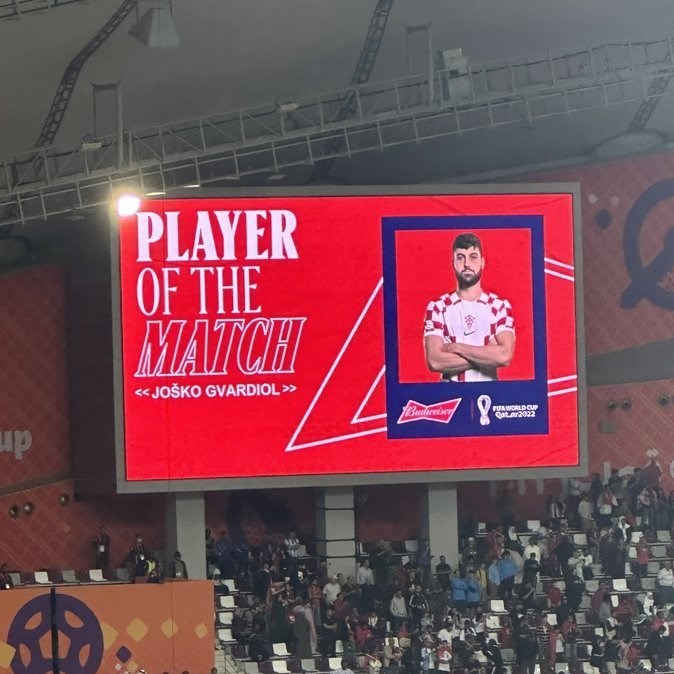 جام جهانی 2022 قطر , جام جهانی قطر , تیم ملی فوتبال کرواسی , تیم ملی فوتبال مراکش , بازیکنان برتر جام جهانی 2022 قطر , 