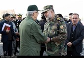 سردار سرلشکر پاسدار محمد باقری رئیس ستاد کل نیرو‌های مسلح و امیر کیومرث حیدری فرمانده نیروی زمینی ارتش