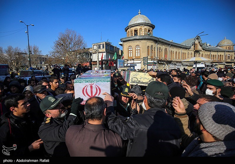 مراسم تشییع سه شهید گمنام دفاع مقدس - همدان