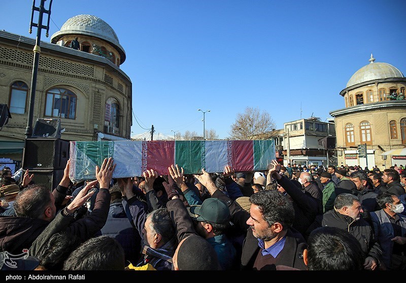 مراسم تشییع سه شهید گمنام دفاع مقدس - همدان