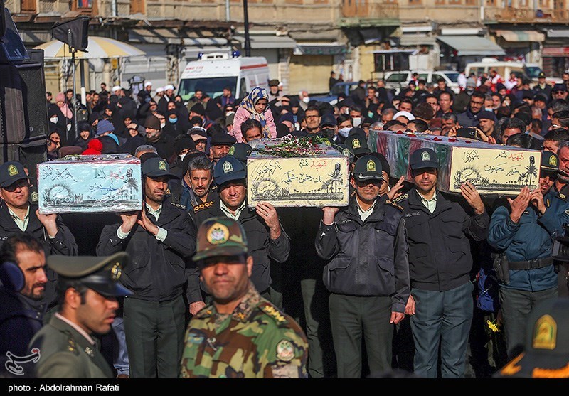 مراسم تشییع سه شهید گمنام دفاع مقدس - همدان