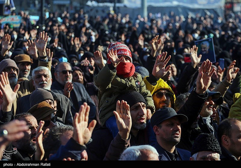 مراسم تشییع سه شهید گمنام دفاع مقدس - همدان