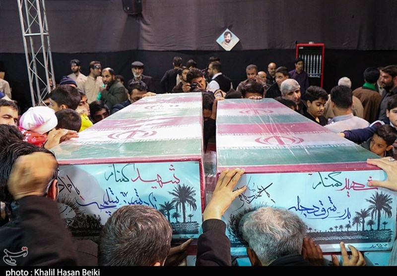 تشییع و تدفین 15 شهید گمنام در استان یزد