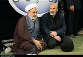  حضور سردار سرتیپ محمدرضا فلاح زاده جانشین فرمانده نیروی قدس سپاه در  مراسم گرامیداشت سومین سالگرد شهادت حاج قاسم سلیمانی