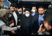 حضور آیت الله سید ابراهیم رئیسی رئیس جمهور درمراسم گرامیداشت سومین سالگرد شهادت حاج قاسم سلیمانی