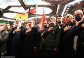 حضور سردار حاجی‌زاده فرمانده نیروی هوافضای سپاه در مراسم گرامیداشت سومین سالگرد شهادت حاج قاسم سلیمانی