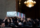 تشیع و تدفین شهید گمنام در سازمان برنامه و بودجه