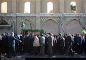 تشیع و تدفین شهید گمنام در سازمان برنامه و بودجه