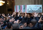 تشیع و تدفین شهید گمنام در سازمان برنامه و بودجه