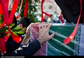 تشیع و تدفین شهید گمنام در سازمان برنامه و بودجه
