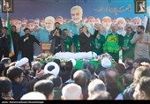 مداحی نریمان پناهی در تشیع و تدفین شهید گمنام در سازمان برنامه و بودجه