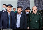 حضور سیدمسعود میرکاظمی معاون رئیس جمهور و رئیس سازمان برنامه و بودجه در تشیع و تدفین شهید گمنام در سازمان برنامه و بودجه