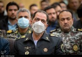 امیر علیرضا صباحی‌فرد فرمانده نیروی پدافند هوایی ارتش در مراسم ختم پدر حسین یکتا