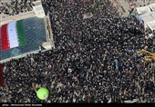 تصاویر هوایی راهپیمایی 22 بهمن در قم 