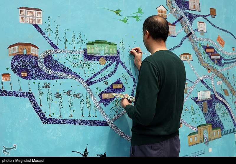 بازدید جمعی از هنرمندان سوریه از حوزه هنری